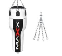 Maxx BLACK WHITE uppercut punch bag, body bag angled boxing bag Set heavy filled bag 4FT punching bag (BAG ONLY)