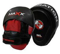 Maxx Boxing Pads Set - Premium Focus Mitts with Adjustable Strap for Boxing, MMA, Muay Thai, Karate & Kung Fu Training - Best Punching, Sparring & Kickboxing Equipment for Home Gym
