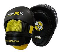 Maxx Boxing Pads Set - Premium Focus Mitts with Adjustable Strap for Boxing, MMA, Muay Thai, Karate & Kung Fu Training - Best Punching, Sparring & Kickboxing Equipment for Home Gym