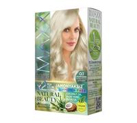 Maxx Deluxe Hair Dye Kit (2 Applications) - Vegan & Ammonia Free Permanent Hair Colour - 100% Grey Coverage with Olive Oil & Aloe Vera (0.1 Platinum Blonde)