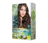 Maxx Deluxe Hair Dye Kit (2 Applications) - Vegan & Ammonia Free Permanent Hair Colour - 100% Grey Coverage with Olive Oil & Aloe Vera (7.0 Blonde)