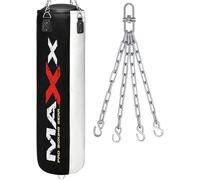 MAXX Multi Punchbags With Free Chain. Sizes 6FT, 5FT, 4FT, 3FT. (BLACK WHITE, 6FT)