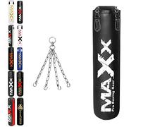 MAXX Multi Punchbags With Free Chain. Sizes 6FT, 5FT, 4FT, 3FT. (BLACK WHITE PRINT, 5FT)