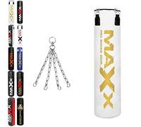MAXX Multi Punchbags With Free Chain. Sizes 6FT, 5FT, 4FT, 3FT. (WHITE GOLD, 4FT)