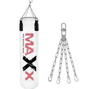 MAXX Multi Punchbags With Free Chain. Sizes 6FT, 5FT, 4FT, 3FT. (WHITE PINK, 5FT)