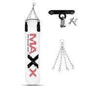 Maxx Pink Boxing Punchbag 4ft or 5ft Heavy Filled Punch Bag for Women With Chain Gloves Hand Maxx Training punching.ladies Fitness, for a Girl (BAG WITH CEILING HOOK, 5FT BAG)
