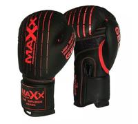 Maxx® Savage Convex Skin Leather Boxing Gloves Training Fight Sparring Punching | Fight Glove, 8oz 10oz 14oz 16oz (10oz)