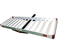 MaxxHaul 60" x 22" Aluminum Cargo Carrier Rack Basket for Luggage for SUV Truck Car Van - 500 lbs. Capacity, Silver