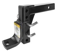 MAXXHAUL 70067 Trailer Hitch - 8-Position Adjustable Ball Mount Tow Hitch - 5000 lbs. GTW Capacity, Black