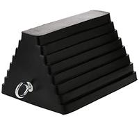 MaxxHaul 70073 Solid Rubber Heavy Duty Wheel Chock with Eyebolt, 1 Count (Pack of 1)