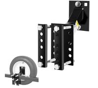 MaxxHaul 70214 Powder Coat Black Trailer Spare Tire Carrier For 10 inch and 12 inch Utility Trailer Tires