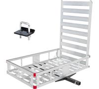 MaxxHaul 80779 Aluminum Hitch Mount Cargo Carrier with 47" Long Ramp