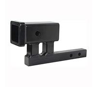 MaxxHaul 80875 1-1/4" to 2" Hitch Adapter With 4" Rise and 3-3/8" Drop - For Class I and Class II Receivers