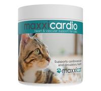 maxxicardio Taurine Heart Support for Cats - Cardiovascular Supplement with L-Carnitine - Supports Heart Function, Circulation & Vitality - Easy Mix Powder - 90 g