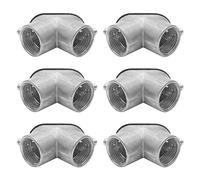 Maxxima 3/4 in. Conduit Pull Elbow, Rigid EMT or RMC Fitting for Wire Installation, Right Angle 90-Degree Bend, Threaded, Zinc Die Cast (6 Pack)