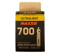 Maxxis Ultralight Presta 60 Mm Inner Tube 700C Black