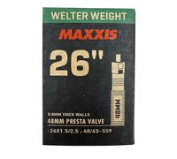 Maxxis Welterweight Bicycle Tube 26" x 1.5-2.5 Presta Valve 48mm with Removeable Core
