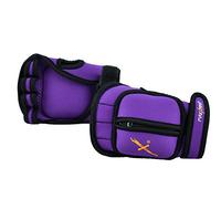 MaxxMMA Adjustable Weighted Gloves, 2 lb. Set - Removable Weight (2 x 0.5 lb. Each Glove) for Sculpting MMA Kickboxing Cardio Aerobics Hand Speed Coordination Shoulder Strength (Purple)