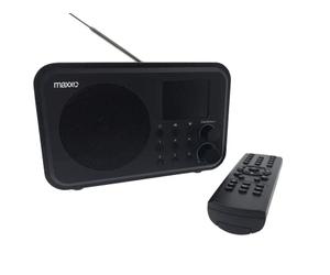Maxxo DT02 Portable DAB + FM Internet Radio WiFi Bluetooth Speaker Small Digital Radio with Rechargeable Battery Operated Battery 2.4 Inch TFT Colour Display