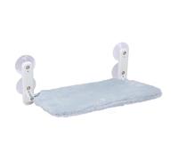 maxxpro Cat Hammock with Window Up to 6 kg - Cat Sleeping Bag with Fur - Window Hammock with Suction Cups - Grey - 52 x 30 cm