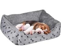 maxxpro Dog Bed - Dog Cushion - Cat Bed - Polyester - Grey with Motif