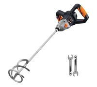 MAXXT 1400W Mixer, 2-Speed Gear System & Soft Start, M14 Shaft, 0-480/800 RPM No-Load Speed, Includes 140mm Mixing Paddle + 2 Wrenches, Continuous-Duty Motor, 220-240V 50Hz