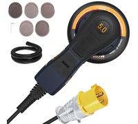 MAXXT 150mm 110V UK Plug Orbital Sander | 350W Brushless Motor, 6-Speed (4000-10000 RPM), Waterproof Design for Woodworking & Outdoor Use | Low Vibration & Dust Extraction