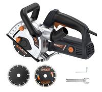 MAXXT 1700W Wall Chaser,7000rpm Wall Chaser With Dust Extractor 42mm Maximum Groove Cutting Width 50mm Channel Depth 2x 150mm Cutting Discs