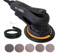 MAXXT 2.5mm Random Orbital Sander Brushless 230V Multi-Function Variable Speed Electric Corded Orbital Sanders Machine with 10 Sanding Paper for Woodworking