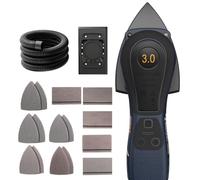 MAXXT 2IN 1 Brushless Delta and Rectangle Sander 350W, Orbit Diameter: 3.0mm, 6-Speed Adjustment（4000-10000） 1-2s Stop, 20 Sheets of Sandpaper, Easily Handles Tight Corners and fine Sanding