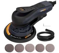 MAXXT 5.0mm Random Orbital Sander Brushless 230V Multi-Function Variable Speed Electric Orbital Sander with 10 Sanding Discs for Woodworking