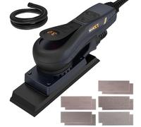 MAXXT Brushless Sheet Orbital Sander 3 mm with EC Motor, 350W Multi-Function 4000-10000RPM for Wood Finishing Hand Sander, with 10 Sanding Papers