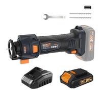MAXXT Drywall Cutting Tool, Brushless Cordless Plasterboard Cutter | 28,000 RPM precision cutting, fits 1/8" & 1/4" bits, tool-free depth adjustment, built-in LED, compact lightweight design