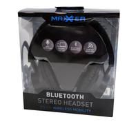 Maxxter Bluetooth Wireless Headset Headphones with Mic Black