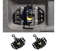 Maxzina 2PCS Retractable Ratchet Straps for 2015-2025 Ford F150, Black, Steel & Polyester, 2.78m Length, 680KG Breaking Tension, Easy to Use, 30-Day Warranty