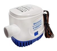 MAXZONE Automatic Submersible Boat Bilge Water Pump 12v 1100gph Auto with Float Switch (Blue - Automatic)
