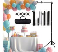 Maxztill 10x7 ft Backdrop Stand, Adjustable Photo Studio Background Stand Support Kit, Banner Stand for Parties Wedding Photography Decoration with Carrying Bag
