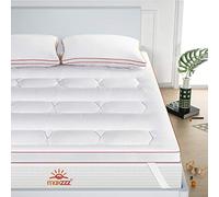 Maxzzz Ulitra Mattress Topper 90 x 190 cm Foldable Microfibre Inflating Density 1000 g/m², One Person Ulitra Soft Breathable and Washable with Non-Slip Elastic Straps - 5 cm