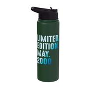 May 2000 Year 2000 Retro 2000 Vintage Limited Edition Stainless Steel Insulated Water Bottle