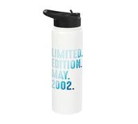 May 2002 Year 2002 Retro 2002 Vintage Limited Edition Stainless Steel Insulated Water Bottle