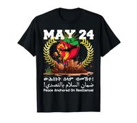 May 24 Peace Anchored On Resilience Eritrean Flag Eritrea T-Shirt