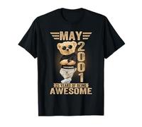 May 25th Birthday Men Women 2001 Awesome Teddy Bear T-Shirt