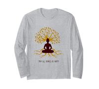 May All Beings be Happy Long Sleeve T-Shirt