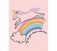 May all your dream come true: Magical unicorn on pink cover and Dot Graph Line Sketch pages, Extra large (8.5 x 11) inches, 110 pages, White paper, ... Volume 4 (Magical unicorn on pink notebook)