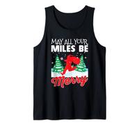 May All Your Miles Be Merry Christmas Run Gift Running Tank Top