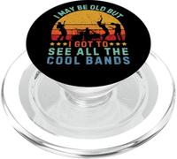 May Be Old But I Got To See All The Cool Bands Retro Sunset PopSockets PopGrip for MagSafe