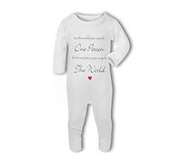 May be One Person to The World, The World to One Person Poem - Baby Romper Suit - 3-6 Months