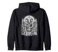 May Become A Soul Baphomet Occult Ritual Zip Hoodie