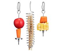 May Beer Game - PUSSOR PUSSOR SET FRUIT SET | 3 Pieces in Stainless Steel Cage for Fun Foraging, Food Forks Supplies for Greens