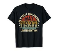 May Birthday Est 1937 Limited Edition Vintage 89th T-Shirt